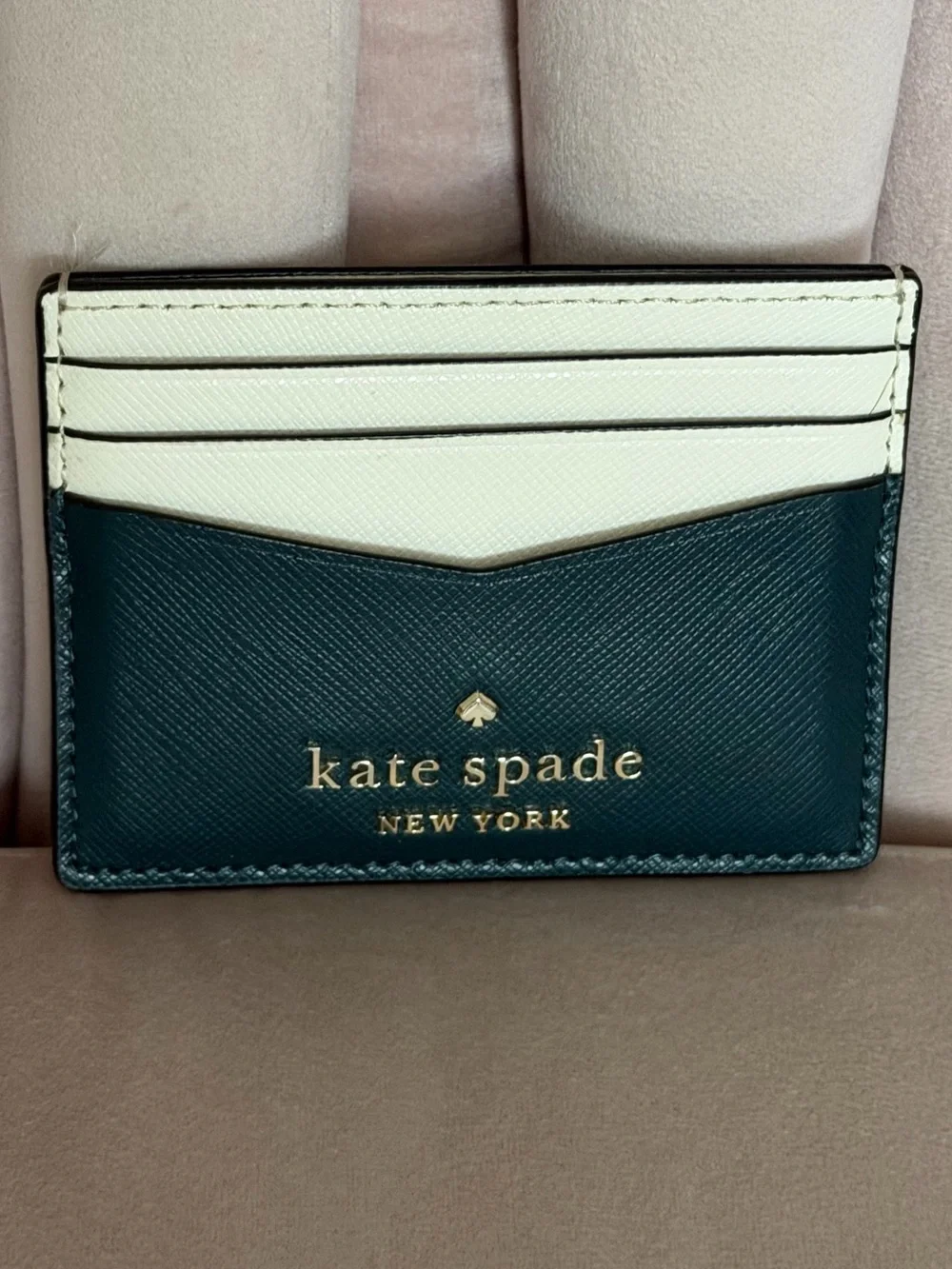 Kate Spade ♠️ Staci Slim Peacock 🦚 Sapphire Card Holder